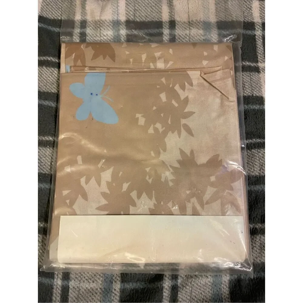 Vintage AQUETTA Butterfly Shower Curtain USA